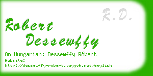 robert dessewffy business card